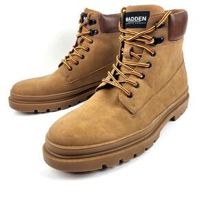 Madden by Steve Madden Gabber Boots Lace Up Ortholite Leather Size 14